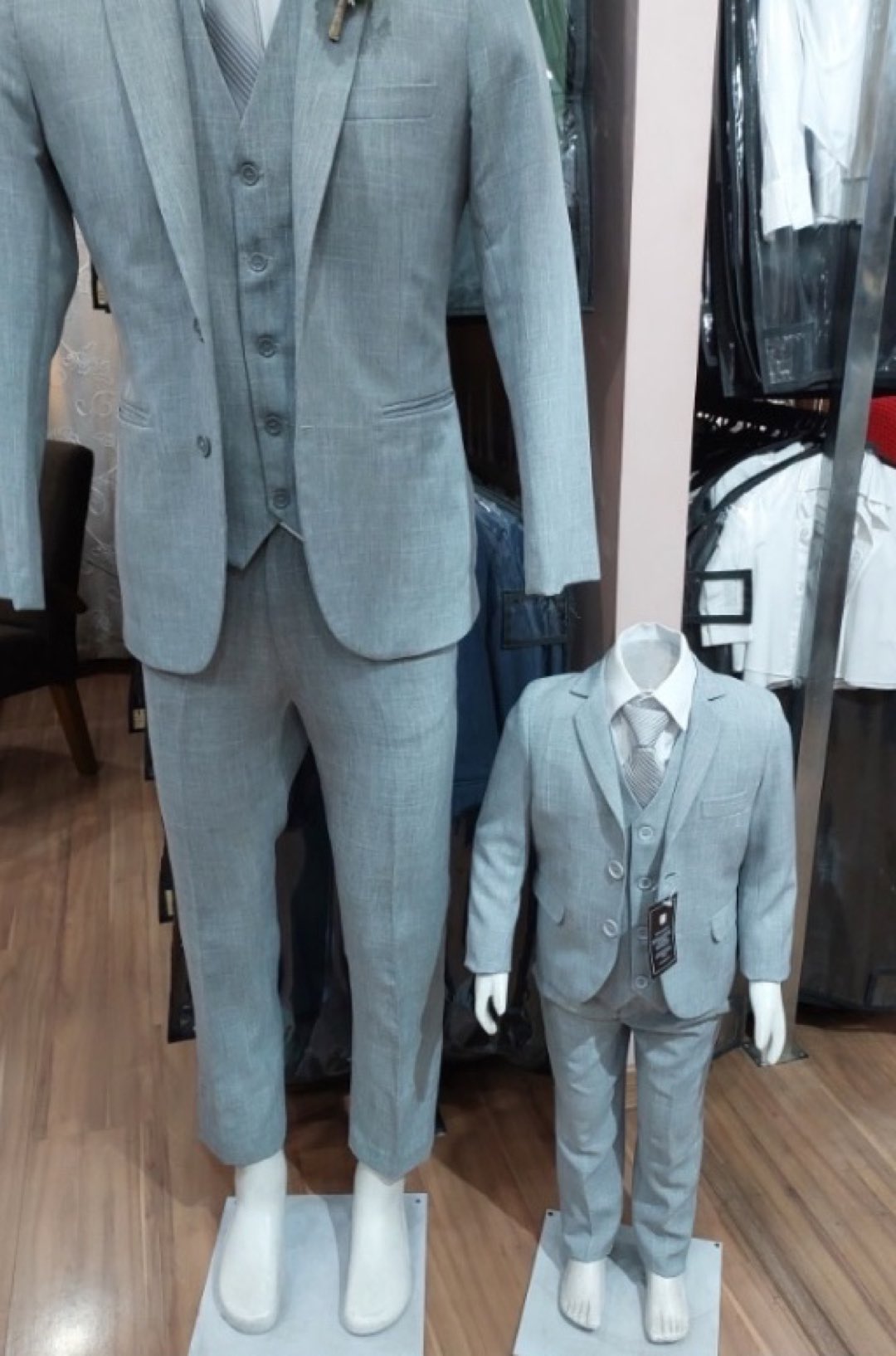 Cinza Melange Adulto Infantil — foto 10 de 11