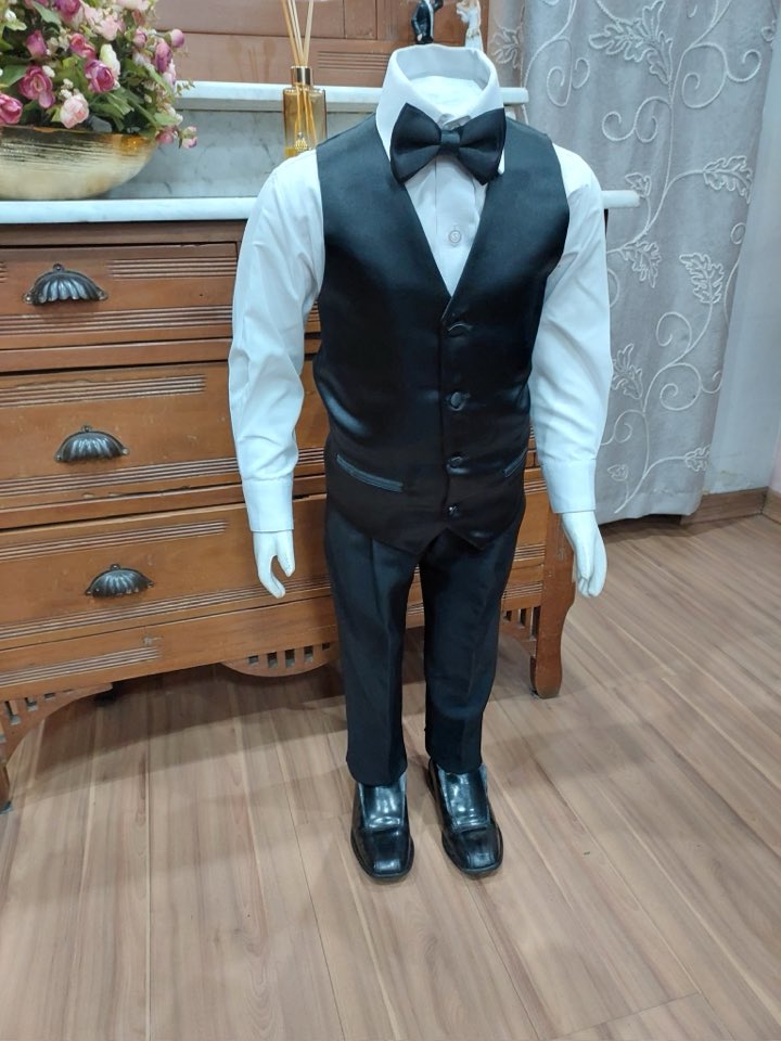 Infantil Colete Preto